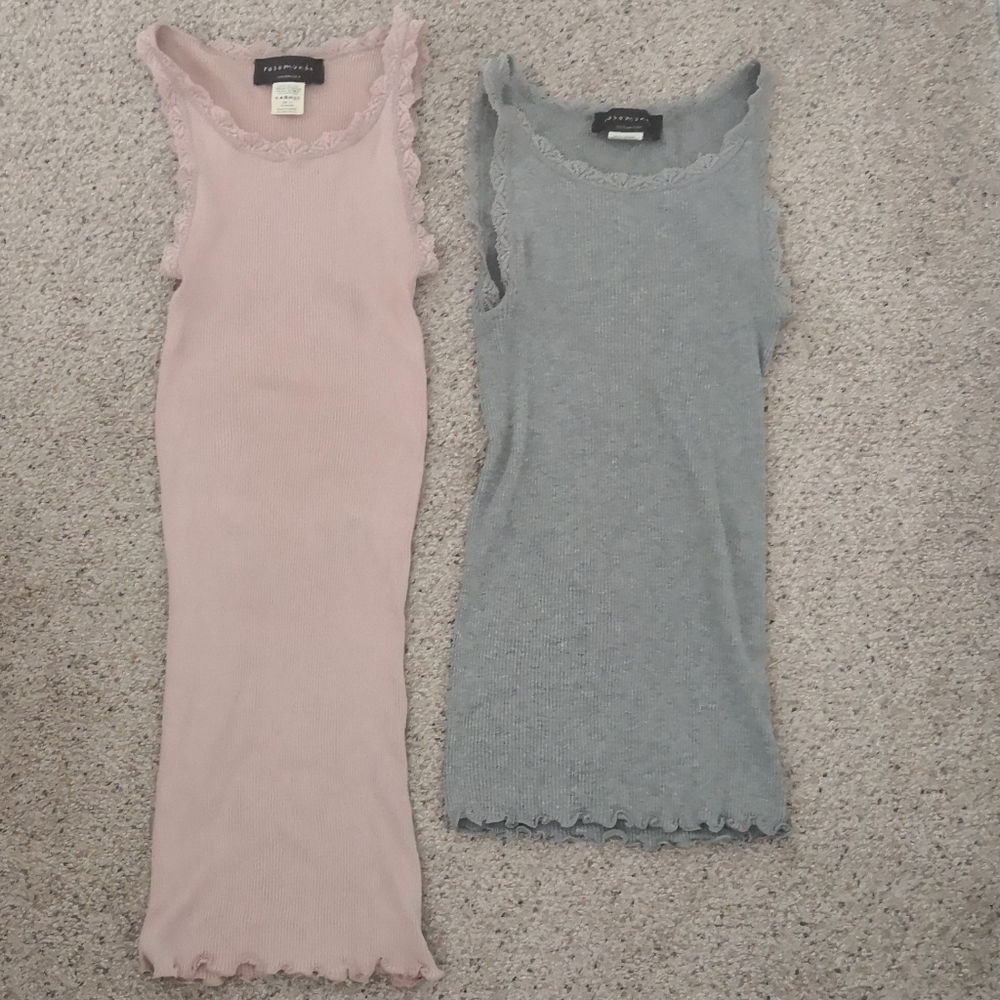 Rosemunde cotton silk tank bundle fits womens xxs